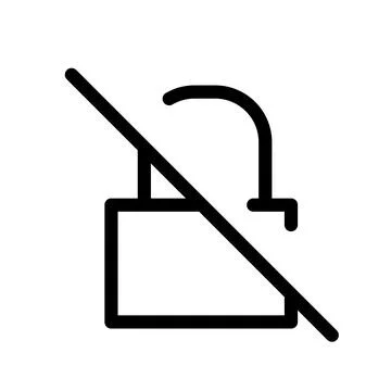No Lock icon Design nice to See Ilustración de archivo