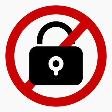 No lock. Stock Illustration