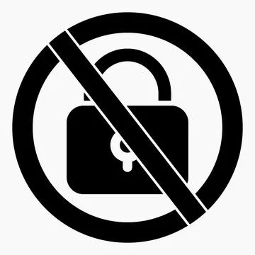 No lock. Stock Illustration