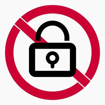 No lock. Stock Illustration