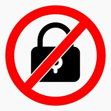 No lock. Stock Illustration
