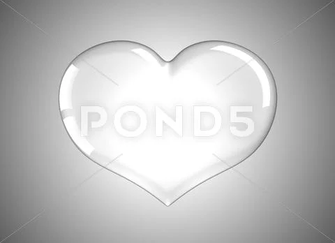 No love - frozen heart shape Stock Illustration