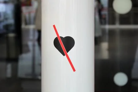 No Love. No Enter. Enter without Love Stock Photos