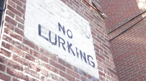 No Lurking Stock Footage 38372662