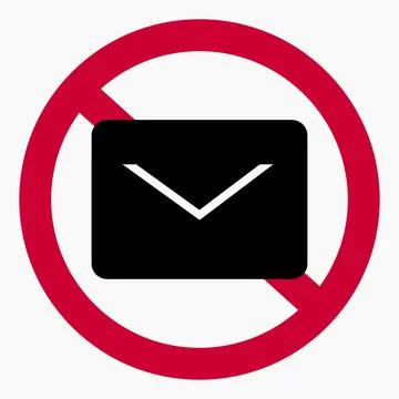 No mail icon. Stock Illustration