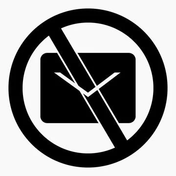 No mail icon. Stock Illustration