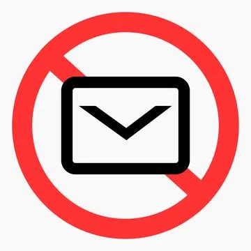 No mail icon. Stock Illustration