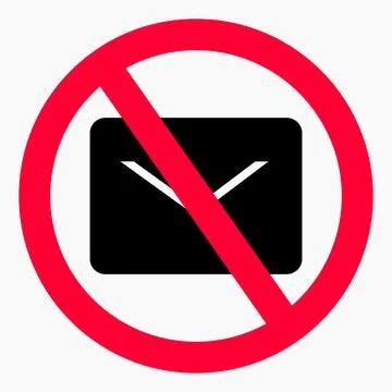 No mail icon. Stock Illustration