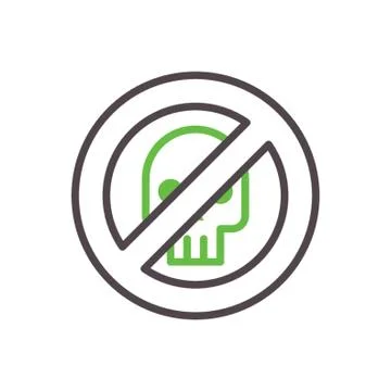 No malware concept Illustrazione stock