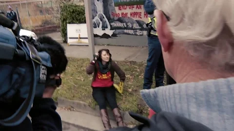 No McDonalds in Tecoma (Australia) Protests (2013) - Raw Footage #1 Stock Footage 160152083