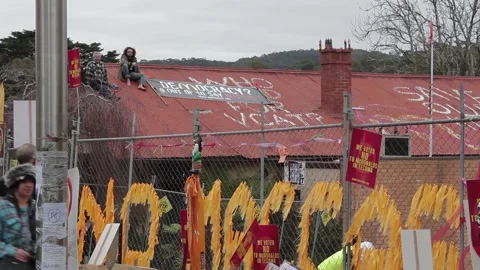 No McDonalds in Tecoma (Australia) Protests (2013) - Raw Footage #3 Stock-Footage 160152346
