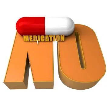 No medicine Stock Illustration