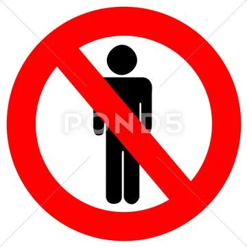 No Men Stock Illustration