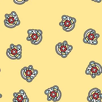 No mess design vector seamless pattern Stock Illustration