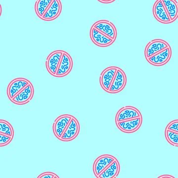 No mess design vector seamless pattern Stock Illustration