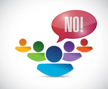No message people illustration Stock Illustration