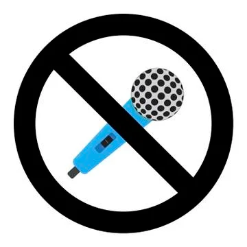 No microphone symbol Stock Illustration
