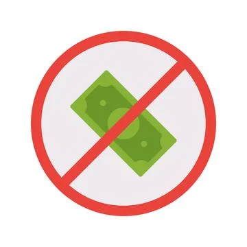 No Money icon vector image. Stock Illustration