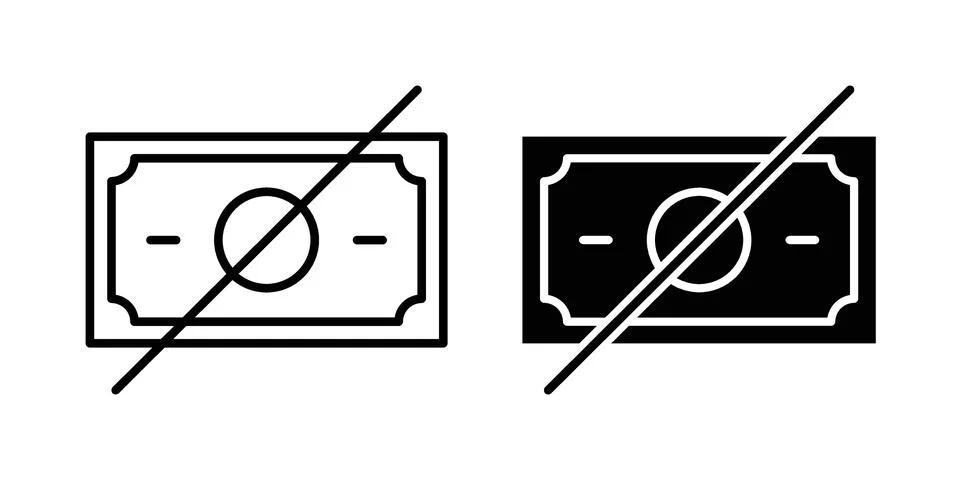 No money icon for web projects Stock Illustration