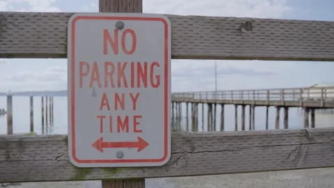 No Mooring Sign. 库存影片 310766836