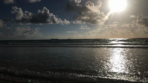 No More Plastic Message on the Beach Stock Footage 94526482