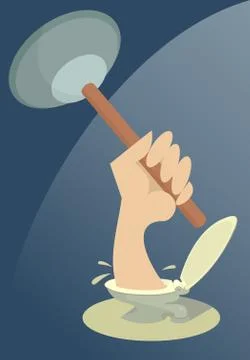 No more plugging! Stock Illustration