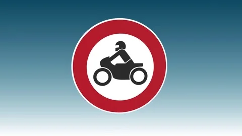 No Motorcycles Video stock 71267535