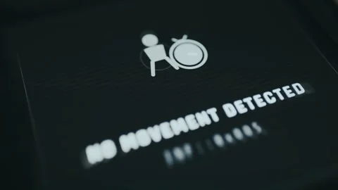 No Movement Detected Technology Screen View Vídeo Stock 336382461