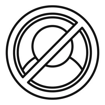 No multitasking sign indicating lack of focus Illustrazione stock