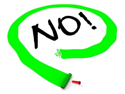 No! Negative response 스톡 일러스트