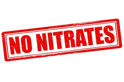 No nitrates Stock Illustration