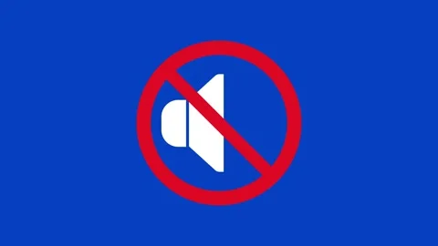 No Noise Allowed Icon Video stock 155884247