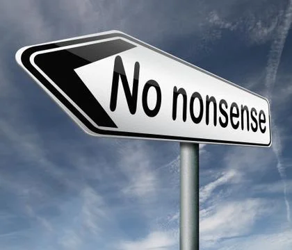 No nonsense Stock Illustration