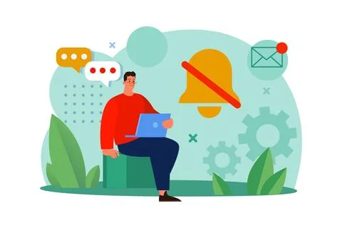 No Notification Stock Illustration