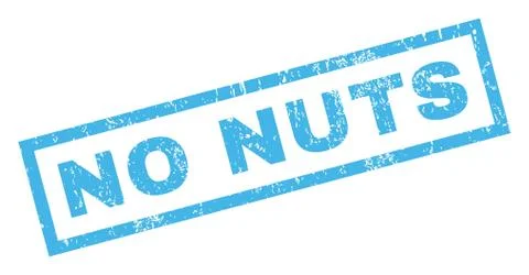 No Nuts Rubber Stamp Stock Illustration