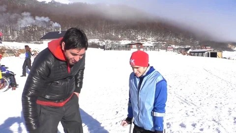 No obstacles Argentinian man with disabilities dreams of Paralympics Video stock 105832094