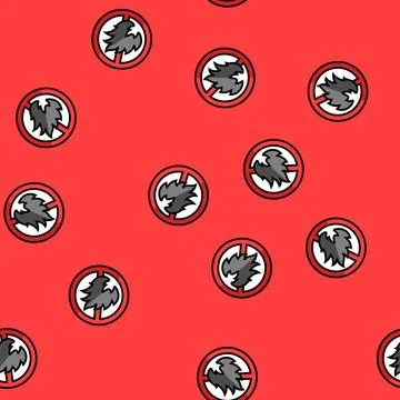 No open fire flame emergency vector seamless pattern 스톡 일러스트