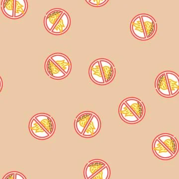 No open fire flame emergency vector seamless pattern Stock Illustration