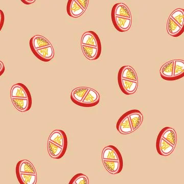 No open fire flame emergency isometric icon seamless pattern Stock Illustration