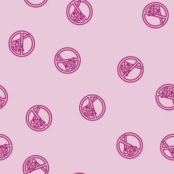 No open fire lighted match emergency line vector seamless pattern Stock Illustration