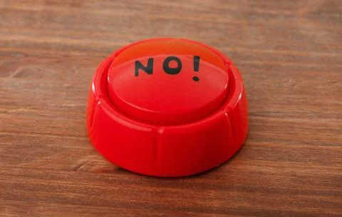 No or forbidden press button Stock Photos