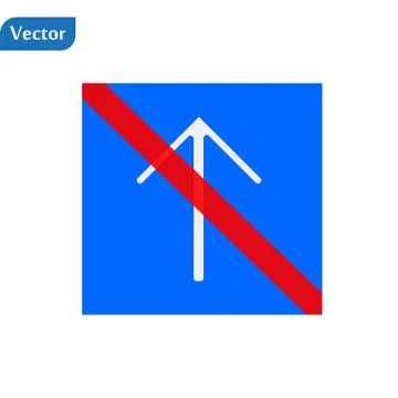 No or Stop. Upload arrow icon. Direction Arrowhead symbol. Navigation pointer Stock Illustration