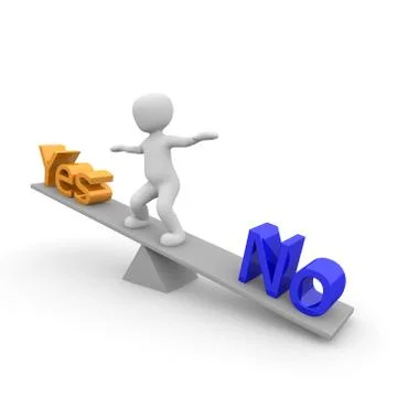 No or yes Stock Illustration