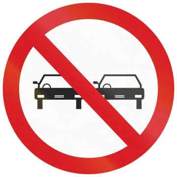 No Overtaking in Argentina Stock Illustration
