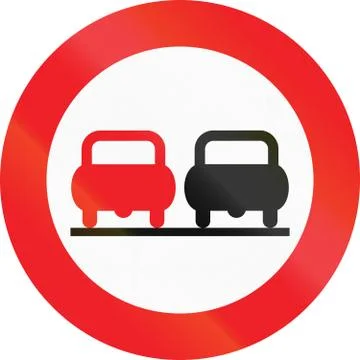 No Overtaking in Austria Stock Illustration