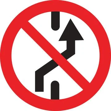 No Overtaking Road Sign Stock Illustration