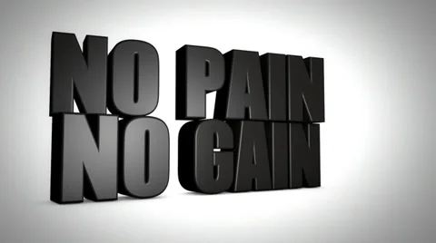 No pain no gain Stock Footage 39805205