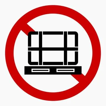 No pallet icon. Stock Illustration