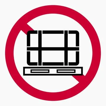 No pallet icon. Stock Illustration