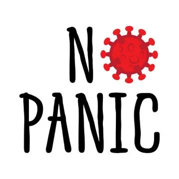 NO PANIC (CORONA) Stock Illustration